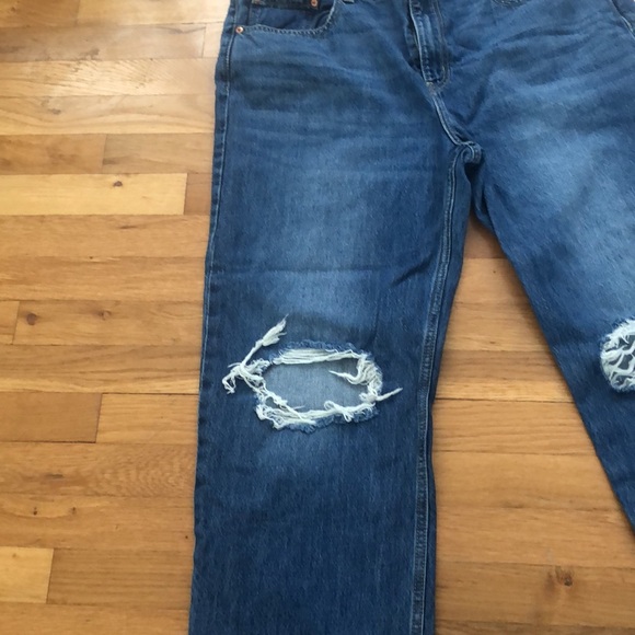 SALE Levi’s Low Pro Straight leg distressed Jean denim  Size 33 mid rise - Picture 4 of 10